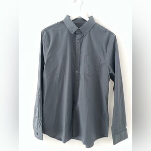 Express Men's Charcoal Button Down Shirt